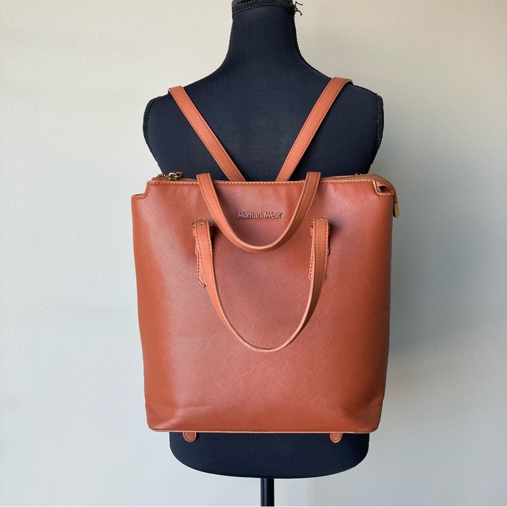Montana West Backpack Purse Light Brown